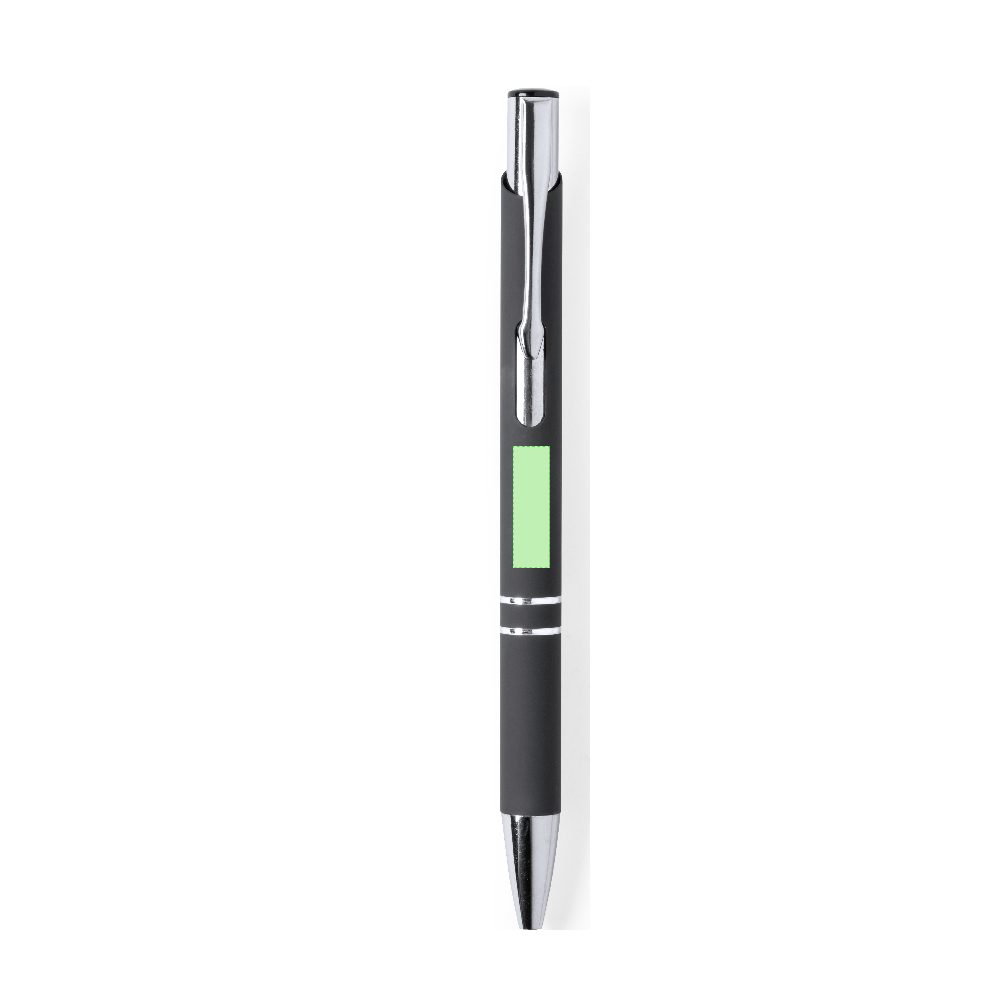 Branding diagram for Aluminium ballpoint pens, with printing mechanism Zromen – Area 4