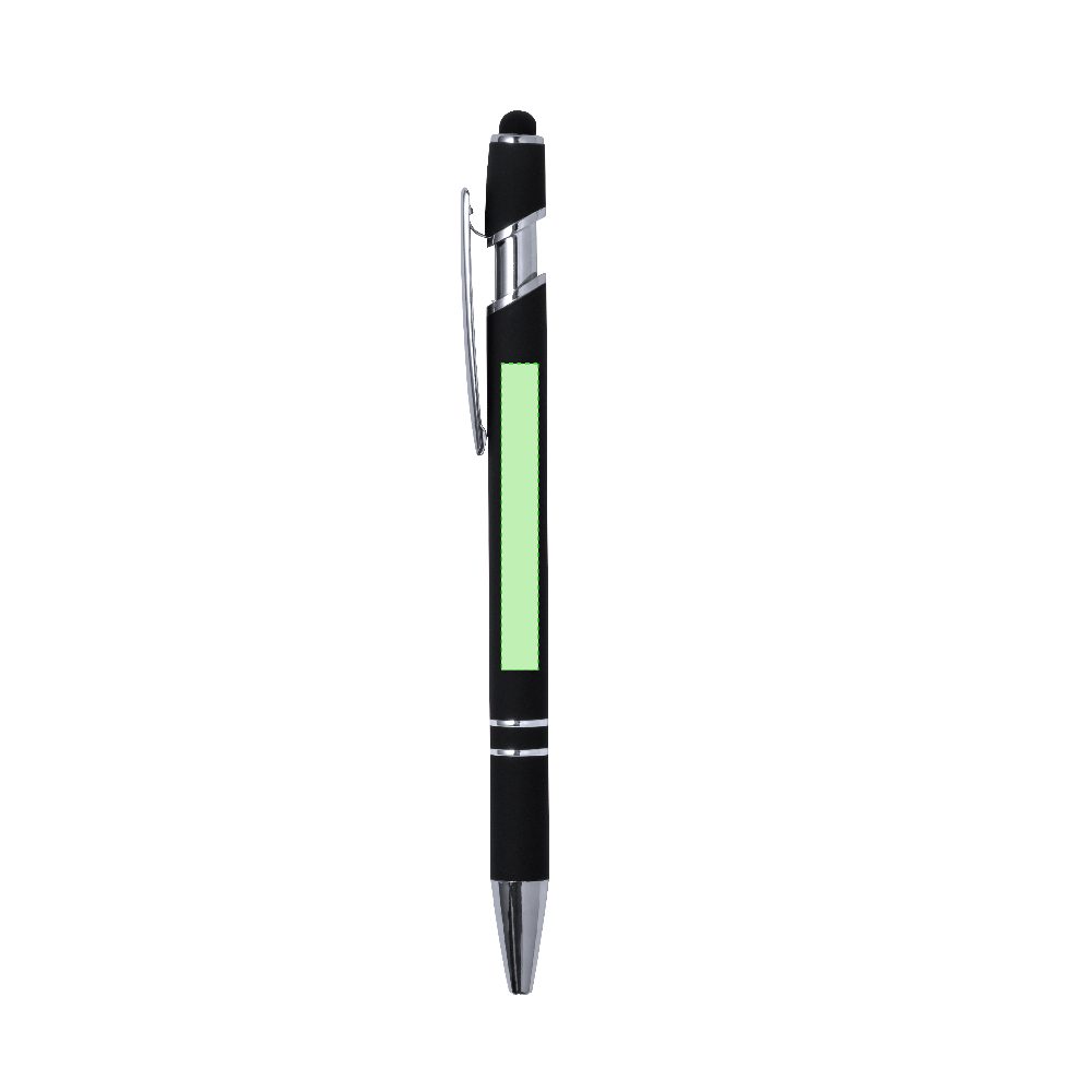 Branding diagram for Aluminium ballpoint pens with printing mechanism Lekor – Area 1