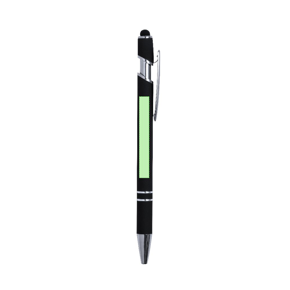 Branding diagram for Aluminium ballpoint pens with printing mechanism Lekor – Area 2