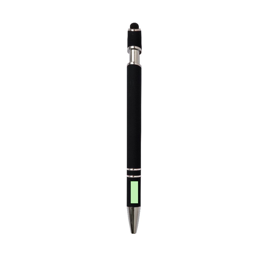 Branding diagram for Aluminium ballpoint pens with printing mechanism Lekor – Area 8