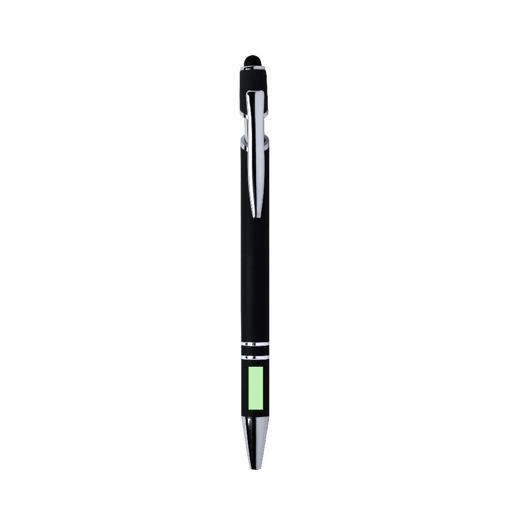 Branding diagram for Aluminium ballpoint pens with printing mechanism Lekor – Area 9