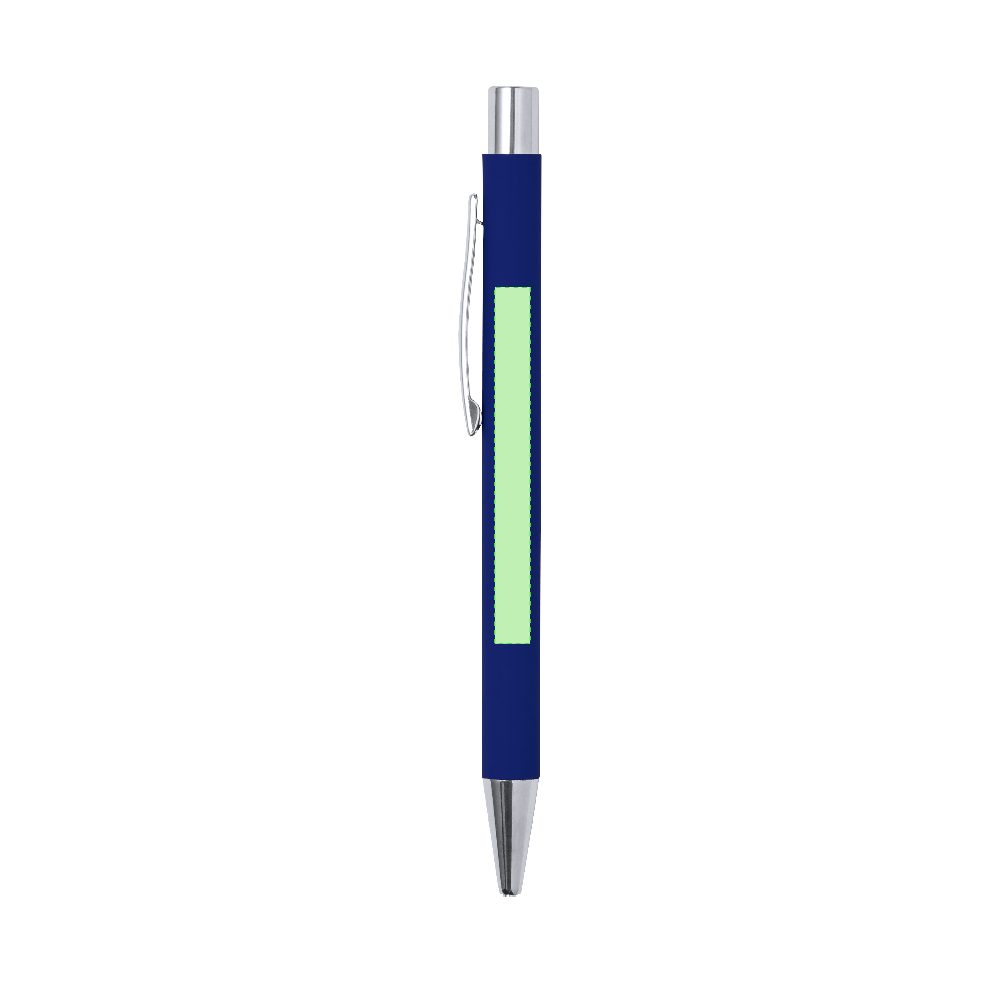 Branding diagram for Aluminium ballpoint pens, with printing mechanism Blavix – Area 1