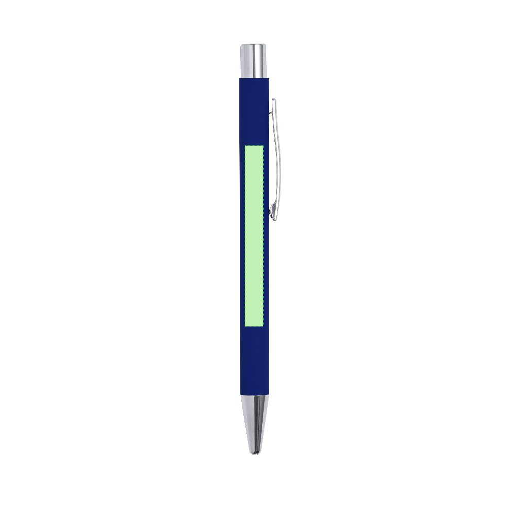Branding diagram for Aluminium ballpoint pens, with printing mechanism Blavix – Area 2