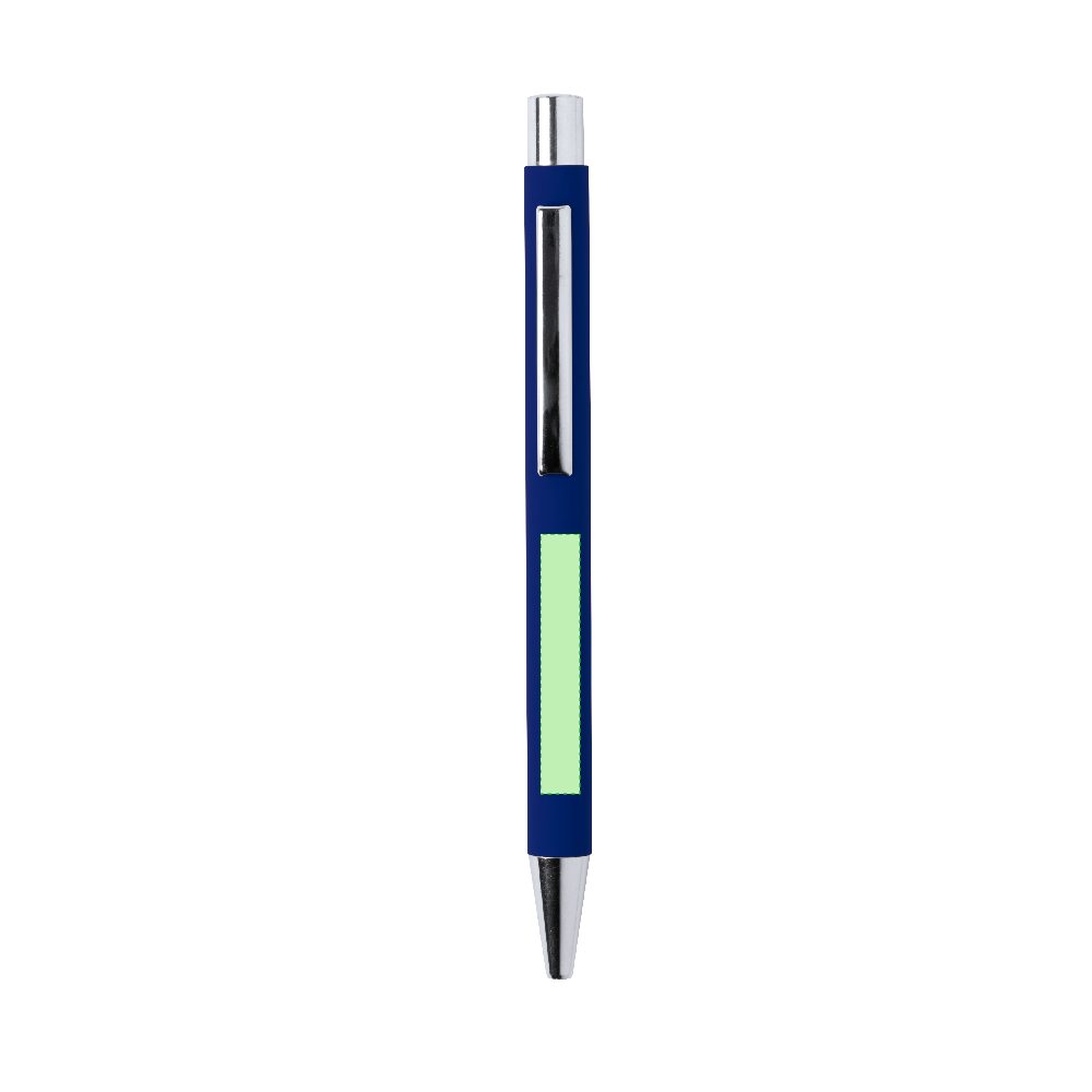 Branding diagram for Aluminium ballpoint pens, with printing mechanism Blavix – Area 4