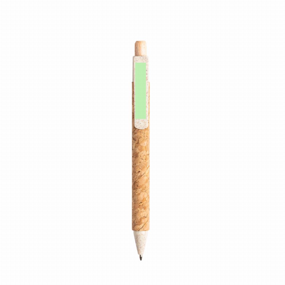 Branding diagram for Cork notebook Brastel – Pen clip area