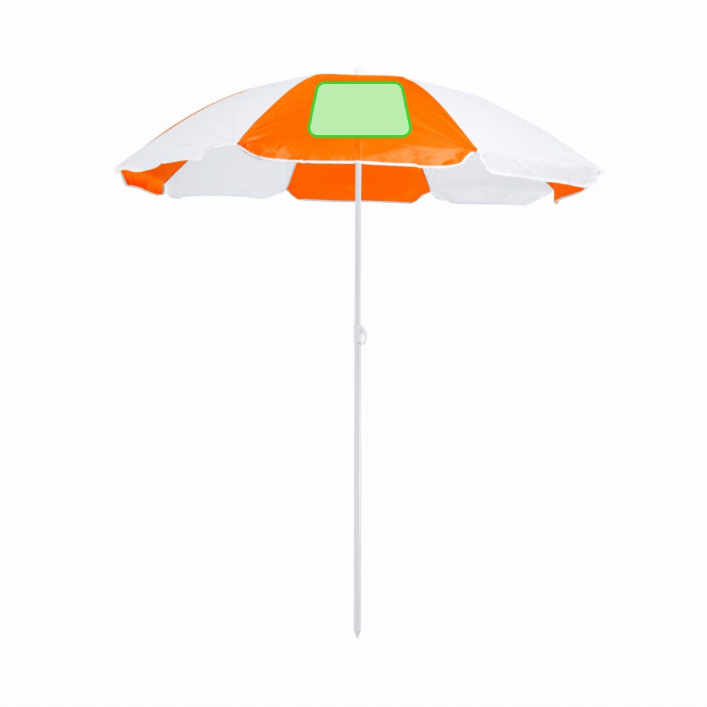 Branding diagram for Beach sun umbrella Nukel – In a panel of the screen