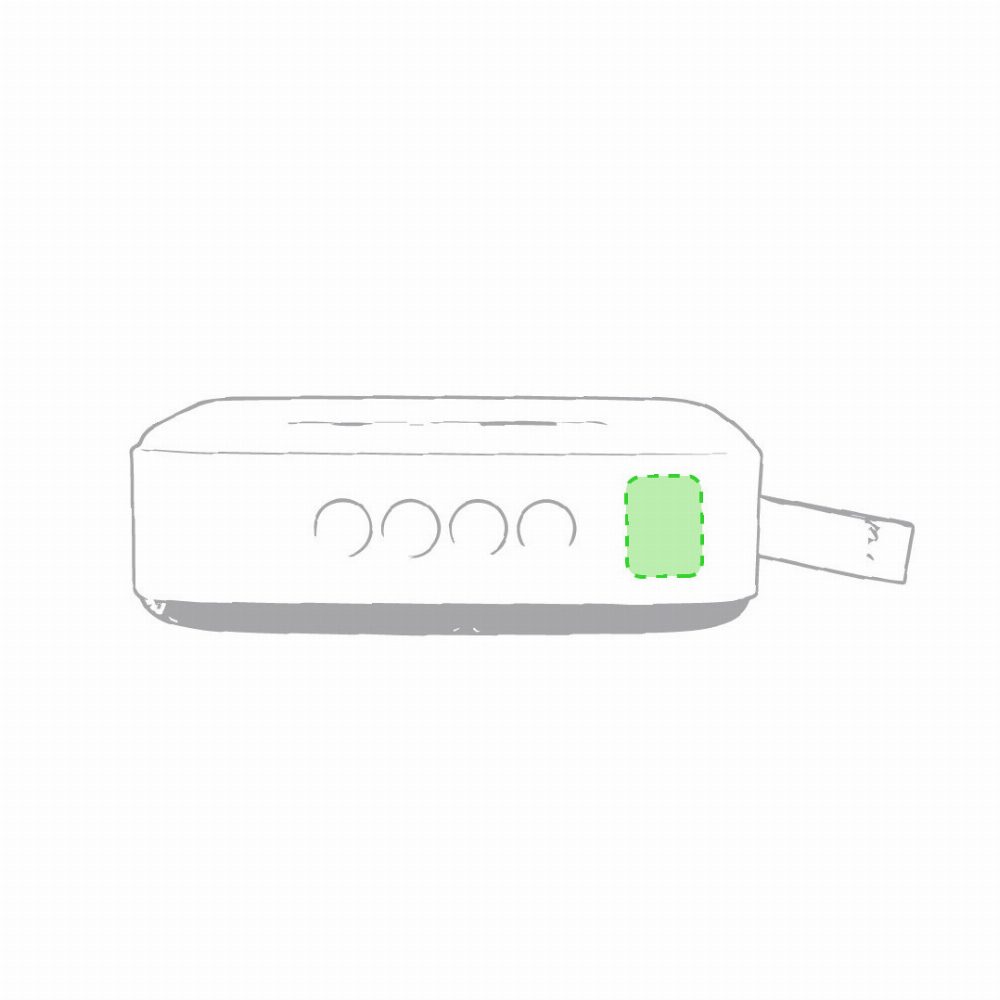 Branding diagram for Bluetooth speaker 3 W Kafin – Top top top