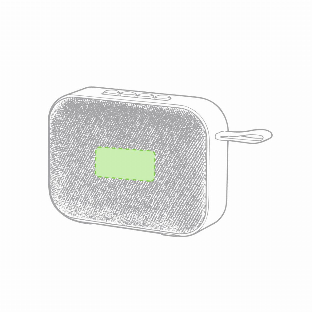 Branding diagram for Bluetooth speaker 3 W Kafin – Front