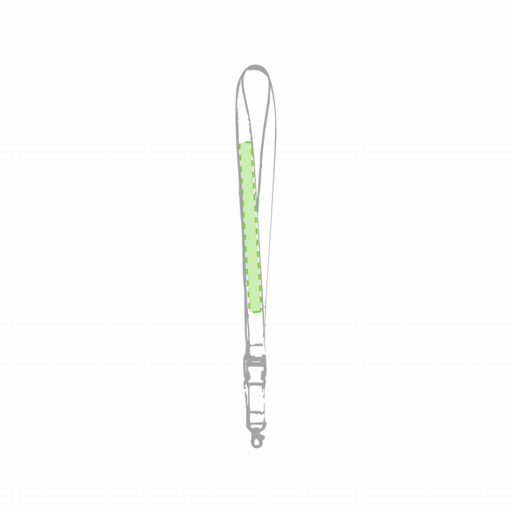 Druckskizze für Lanyard Schlüsselband Kunel – Auf dem Außenstreifen