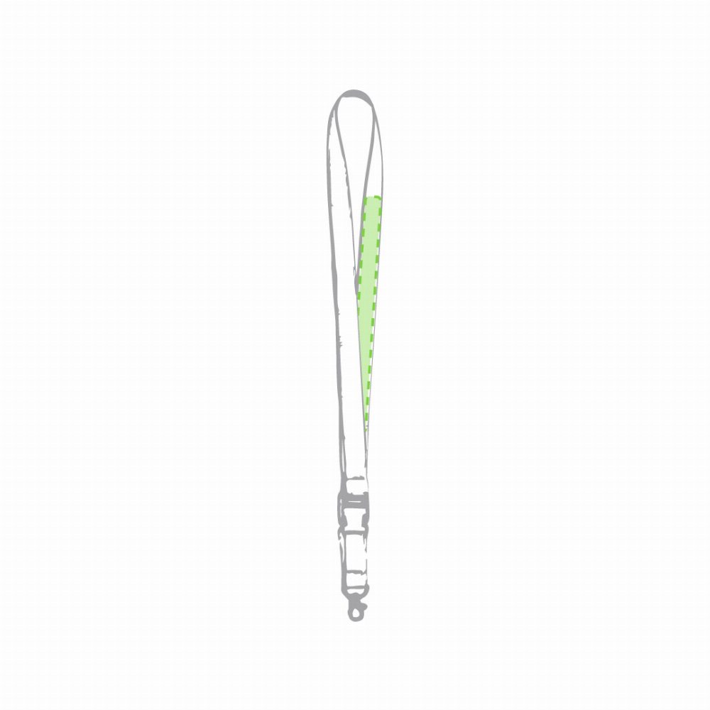 Druckskizze für Lanyard Schlüsselband Kunel – Auf dem Innenstreifen