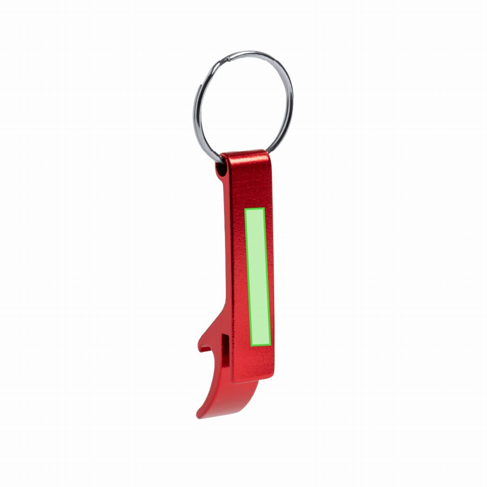 Branding diagram for Aluminium key rings for bottle openers Stiked – Body