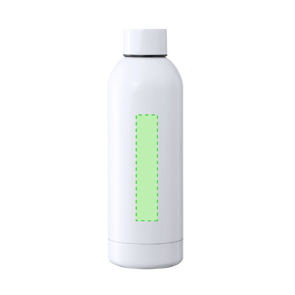 Branding diagram for Stainless steel thermal flask for sublimation printing, 500 ml Hodis – Front, central