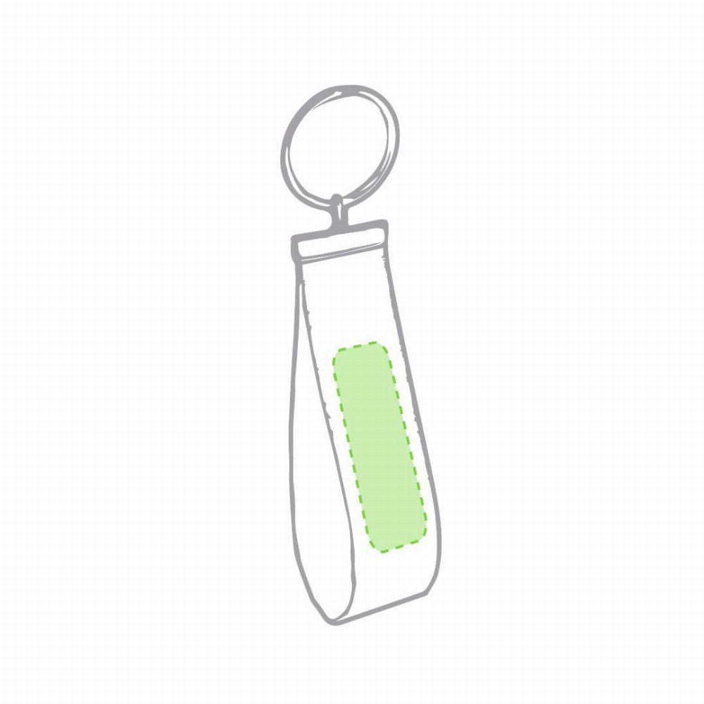 Branding diagram for Key rings Tofin – Central marking surface
