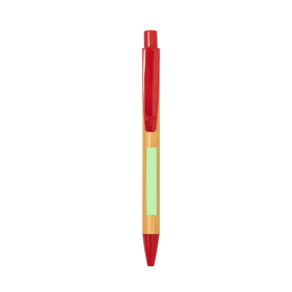 Branding diagram for Ballpoint pens of bamboo, with printing mechanism Sydor – Area 4