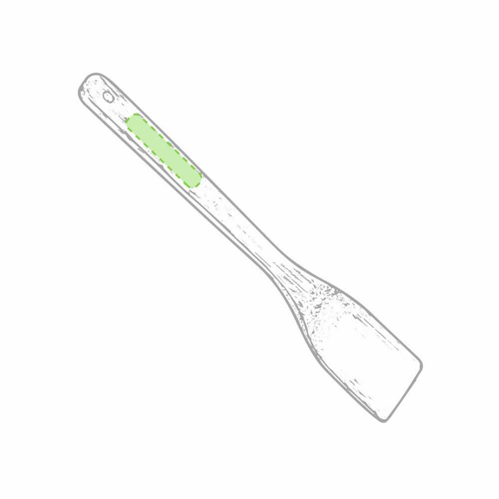 Branding diagram for Bamboo spatula Serly – Handle