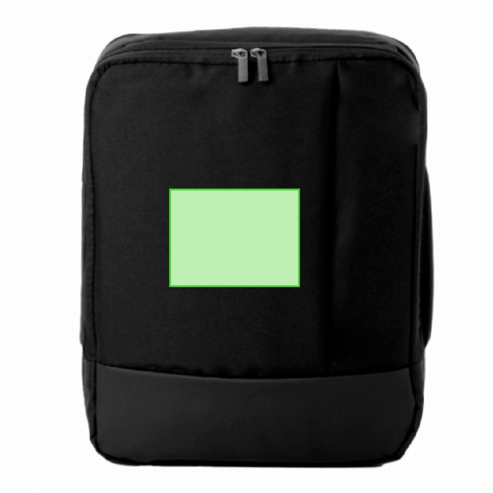 Branding diagram for Trolley rucksack Hurkon – On the front of the pack
