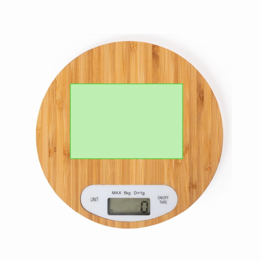 Branding diagram for Bamboo kitchen scales Hinfex – Area 1