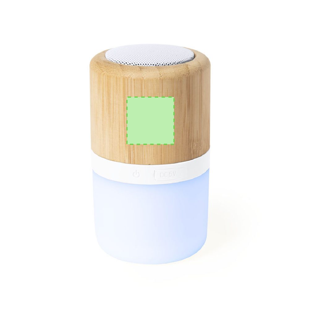Branding diagram for Bluetooth speaker 3 W Kevil – Front, central