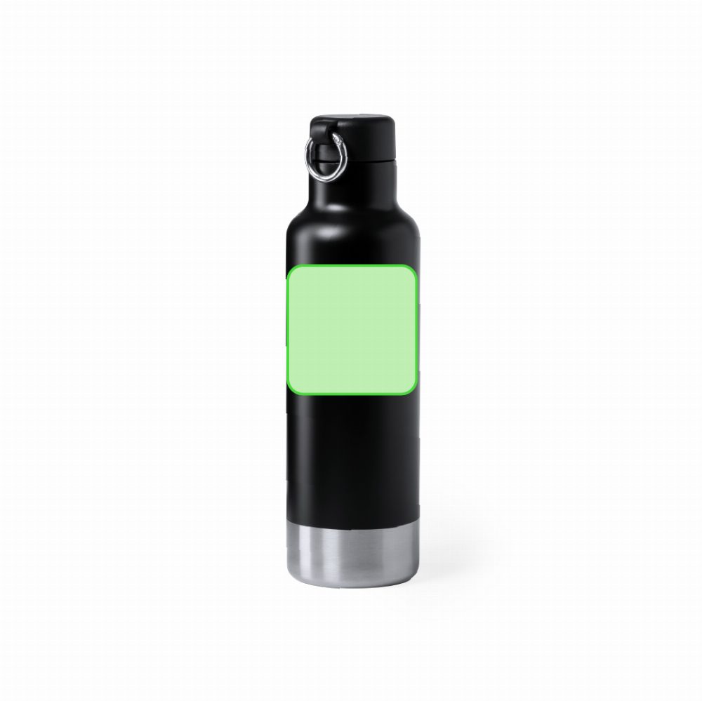 Branding diagram for Stainless steel drinking bottle 750 ml Pernal – Front