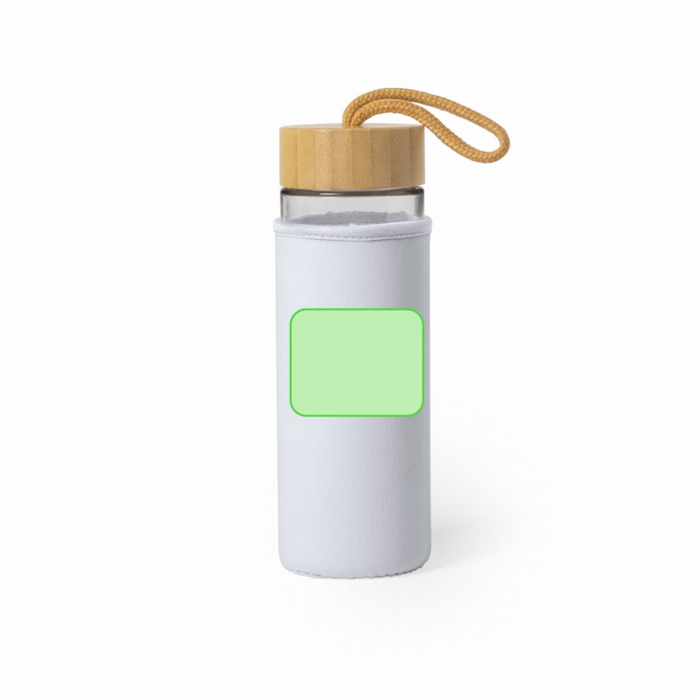 Branding diagram for Glass drinking bottle, 530 ml Lurok – In the case of: