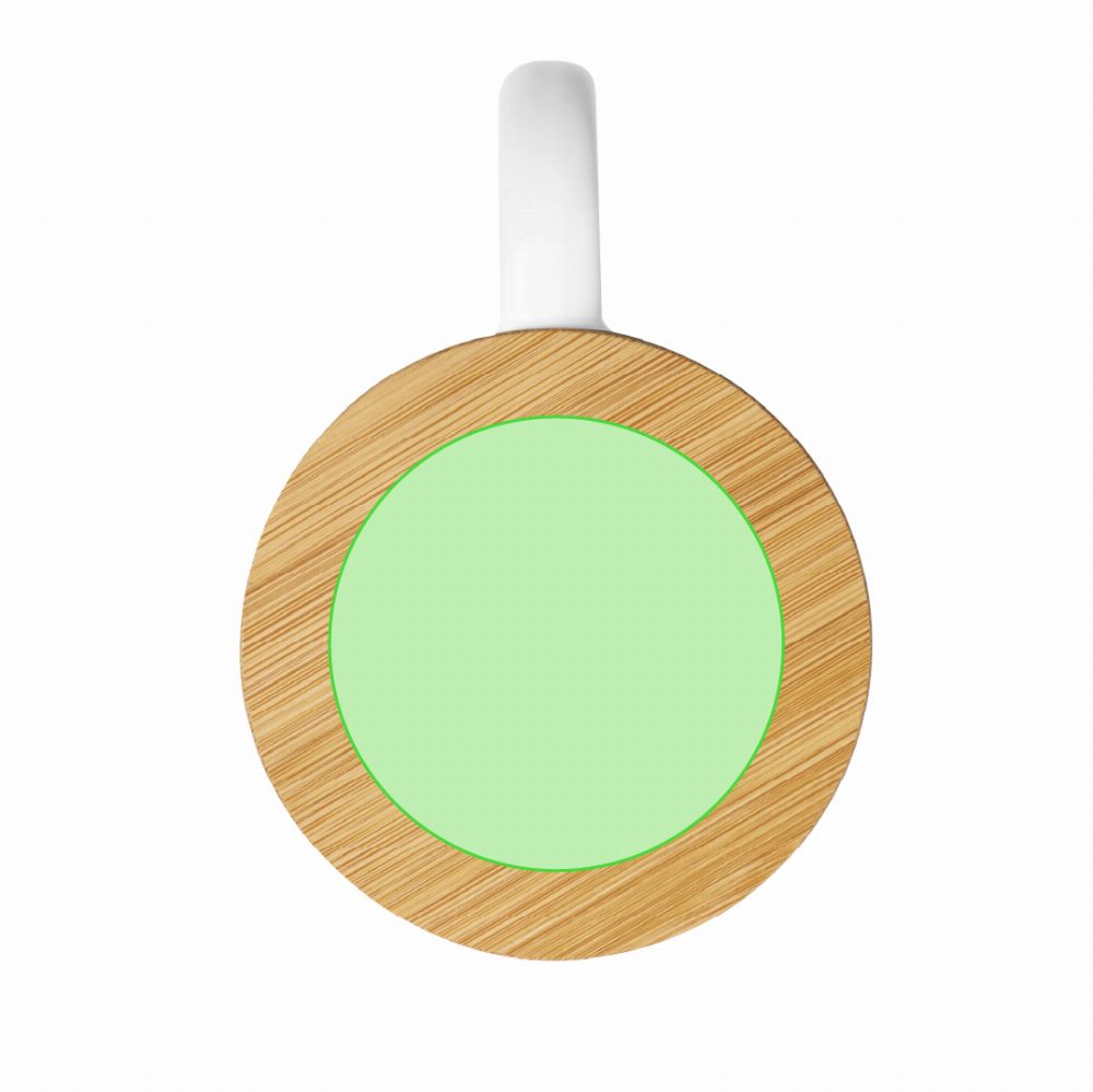Branding diagram for Ceramic cup 370 ml Yotel – lid, central