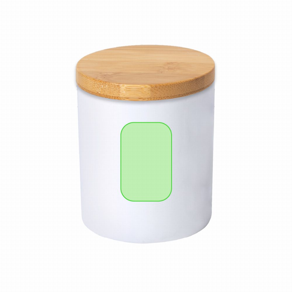 Branding diagram for Ceramic cup 370 ml Yotel – Front