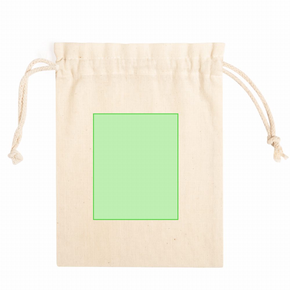 Branding diagram for Cord draw bags of cotton Fergut – Side B, central