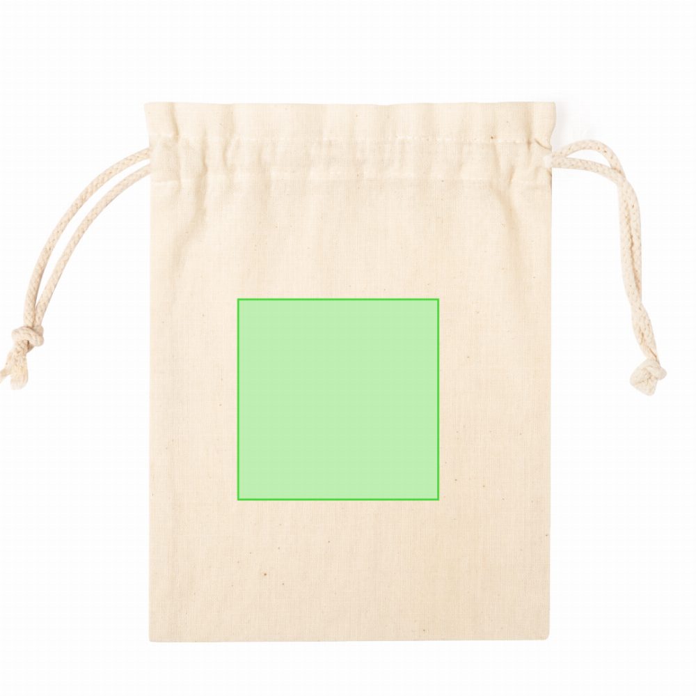 Branding diagram for Cord draw bags of cotton Fergut – Side B, central