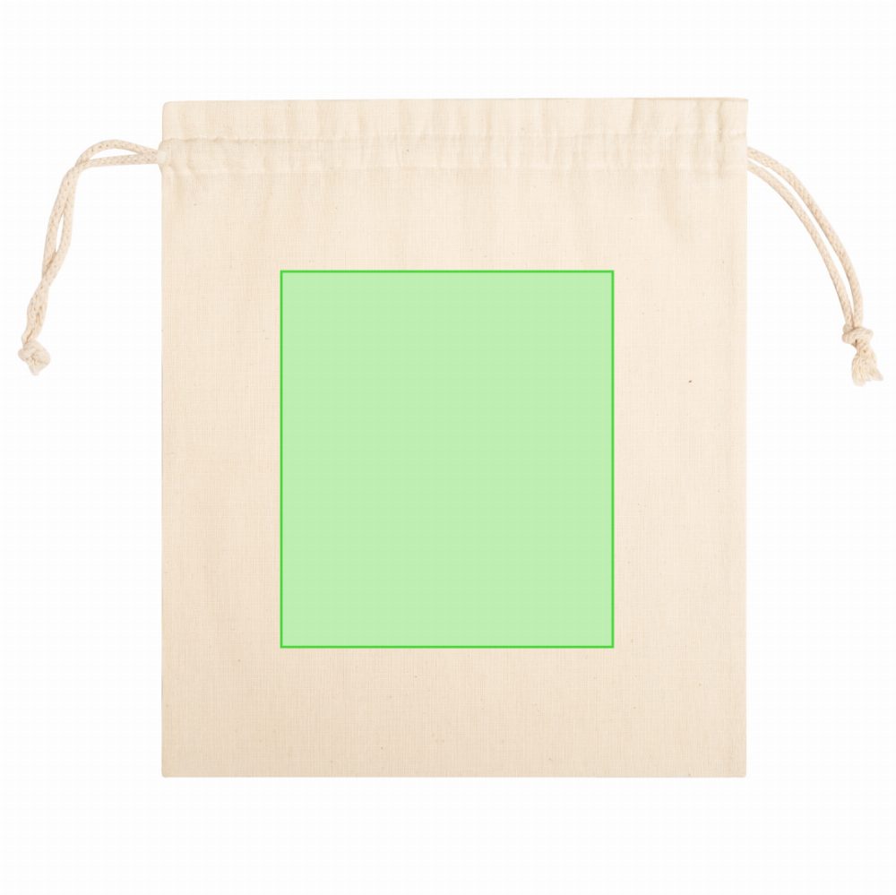 Branding diagram for Cord draw bags of cotton Jardix – Side B, central