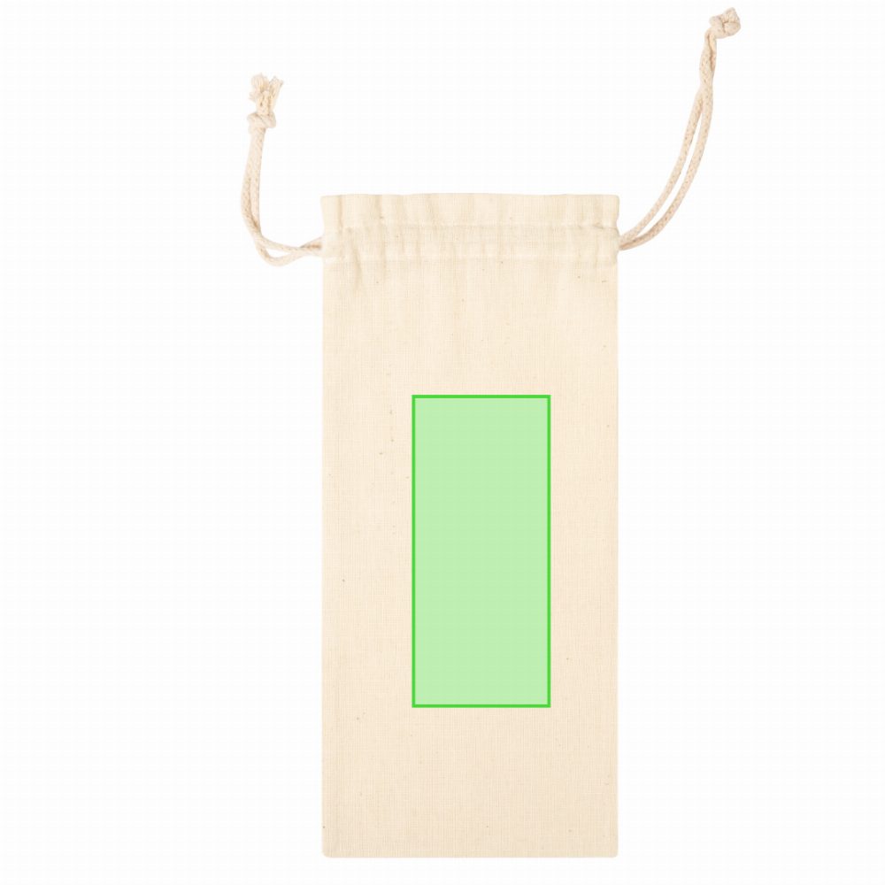 Branding diagram for Drinking bottles gift bags Marcex – Central marking surface