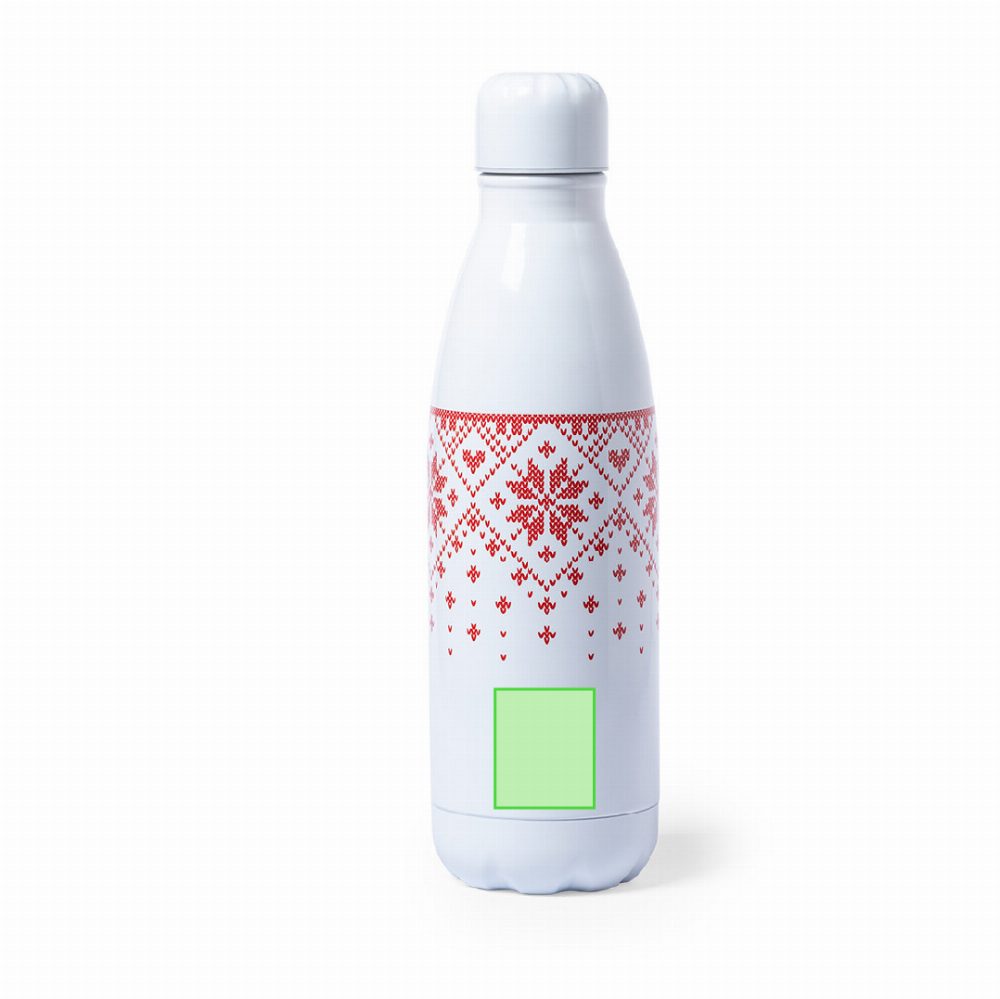 Branding diagram for Stainless steel drinking bottle, 790 ml Yalok – Area 2