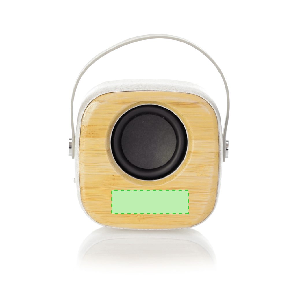 Branding diagram for Bluetooth speaker 3 W Kepir – Area 1