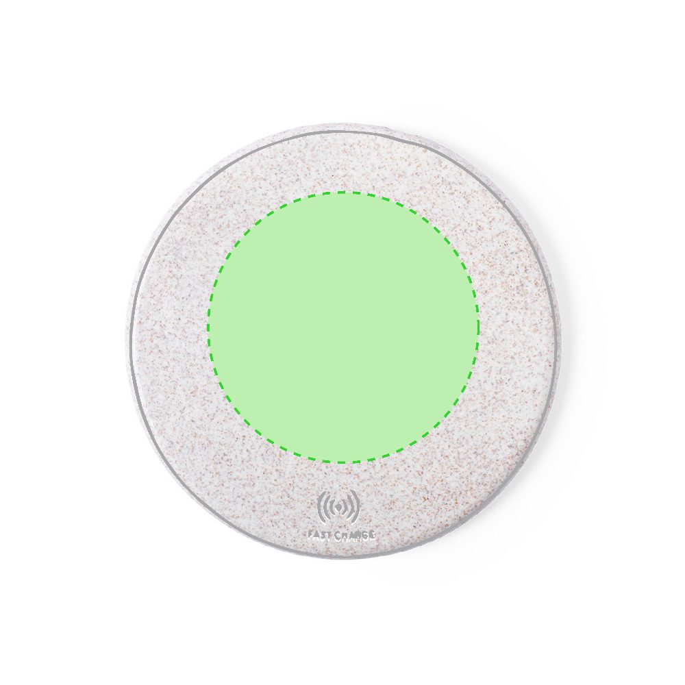 Branding diagram for Wheat straw wireless charging station, 10 W Aleix – Concentrates on Face A