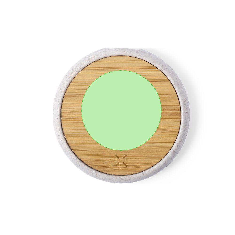 Branding diagram for Wheat straw wireless charging station, 10 W Fiore – Concentrates on Face A