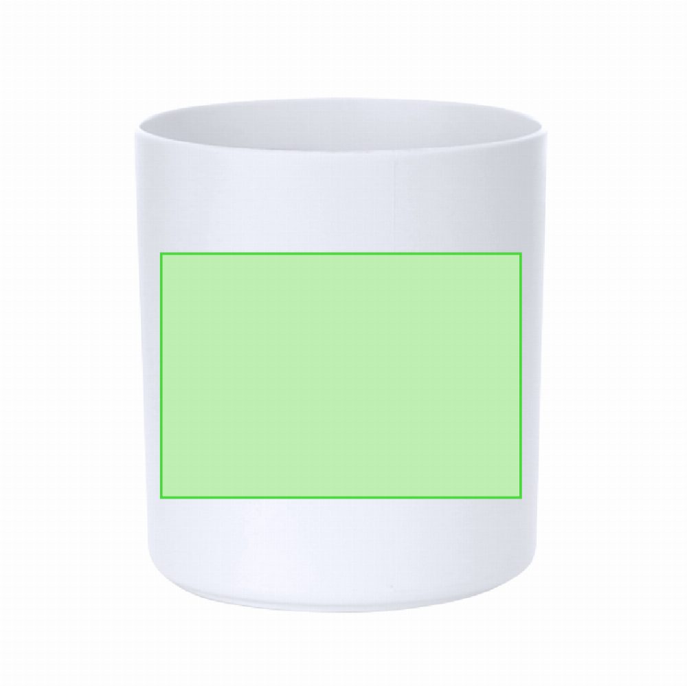 Branding diagram for cup 350 ml Pioka – Front