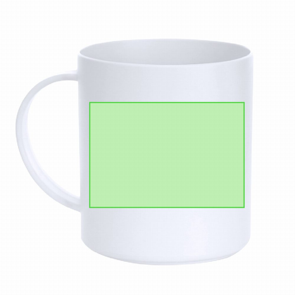 Branding diagram for cup 350 ml Pioka – On page A