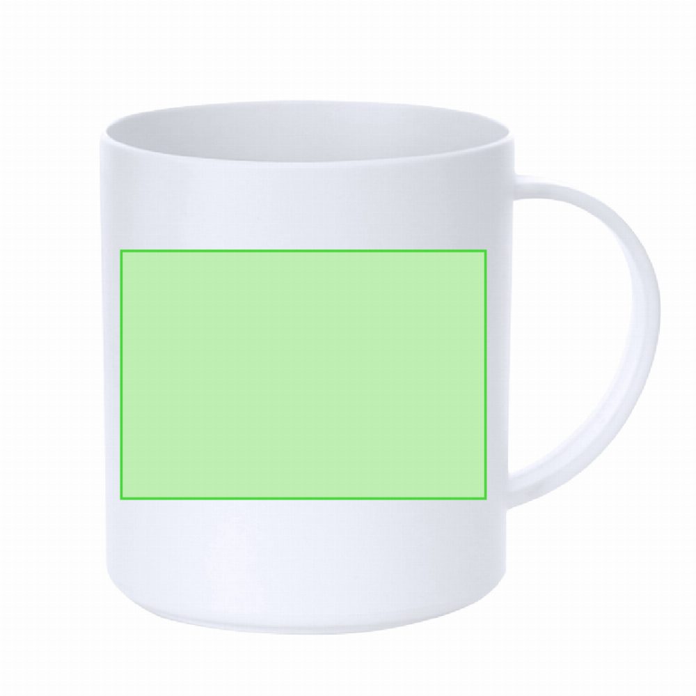 Branding diagram for cup 350 ml Pioka – On page B