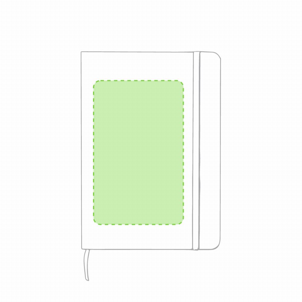 Branding diagram for Notebook from RPET Meivax – Cover