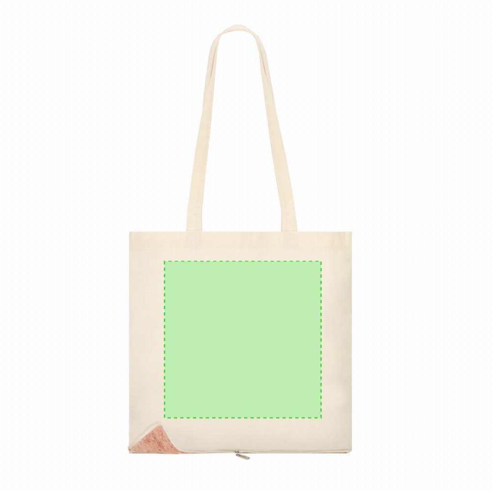 Branding diagram for Cotton folding shopping bag Charel – Side B, central