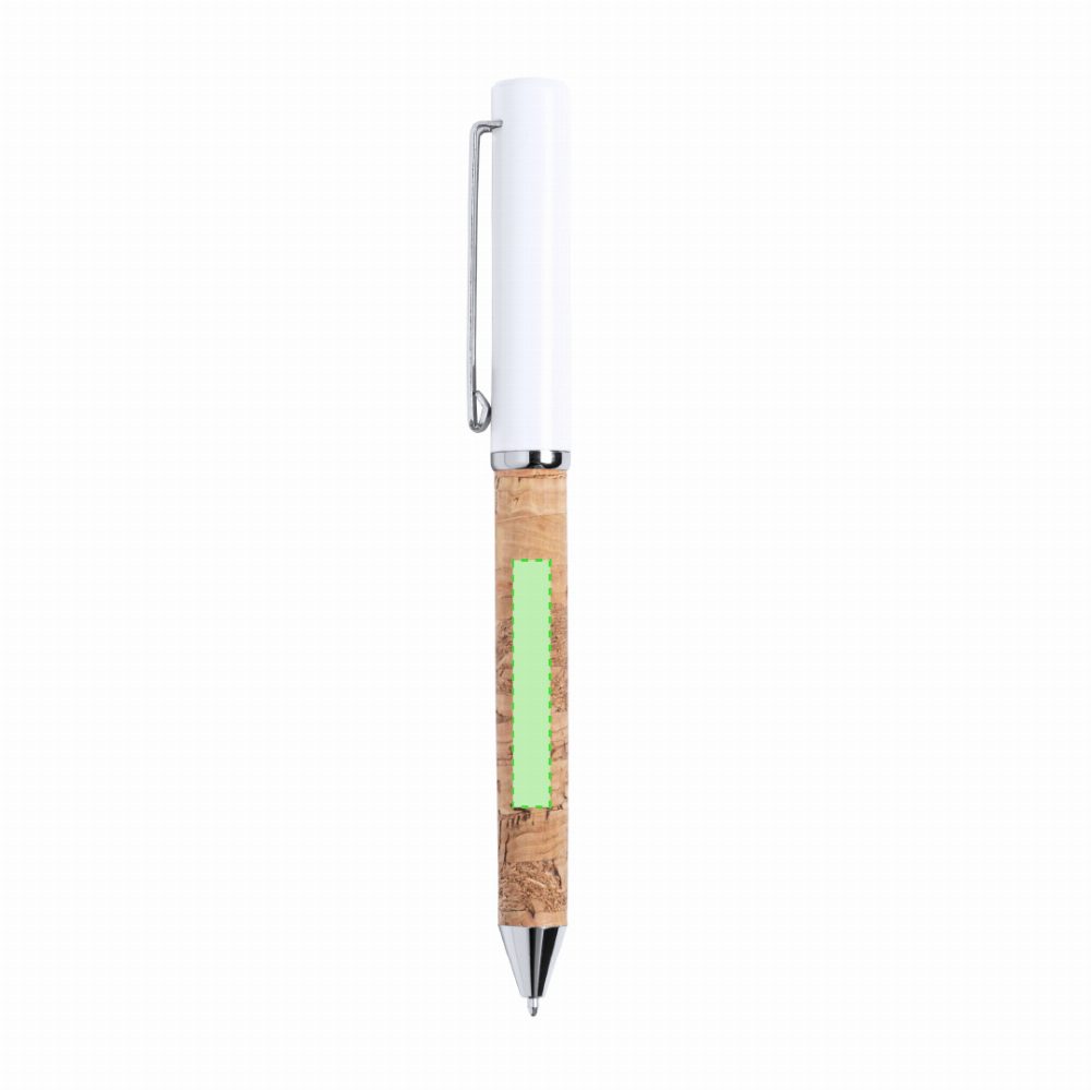 Branding diagram for Ballpoint pens of cork, with rotating mechanism Siliax – Area 4