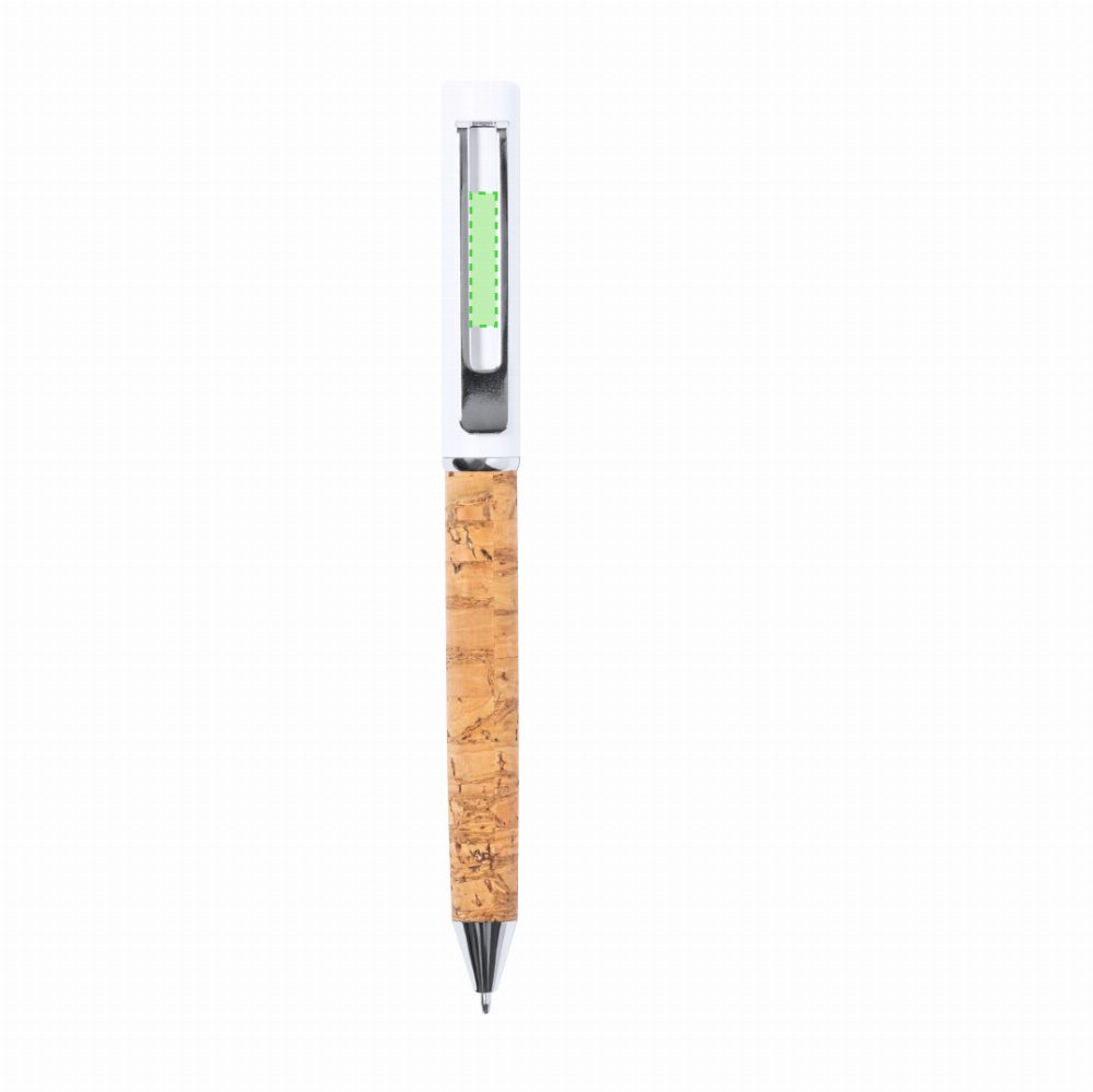Branding diagram for Ballpoint pens of cork, with rotating mechanism Siliax – Area 8