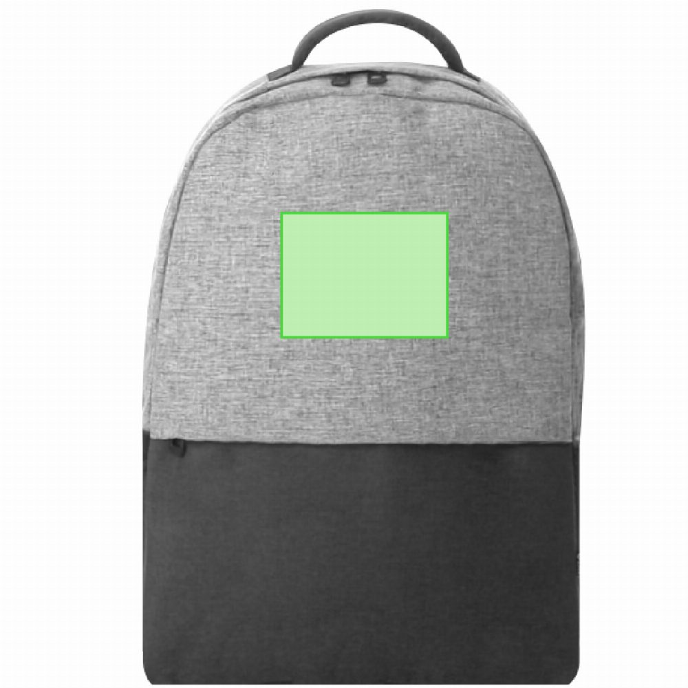 Branding diagram for Laptop rucksack from RPET, 15 inches Terrex – In the upper