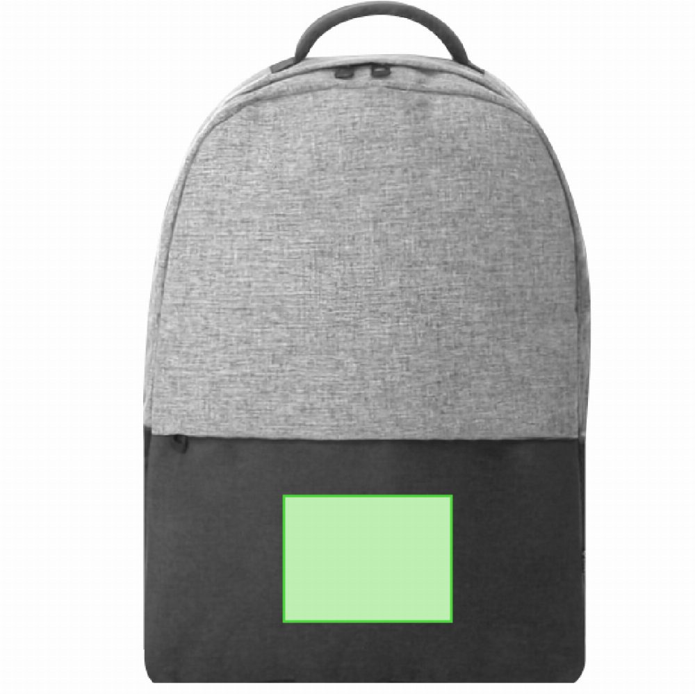 Branding diagram for Laptop rucksack from RPET, 15 inches Terrex – Lower area