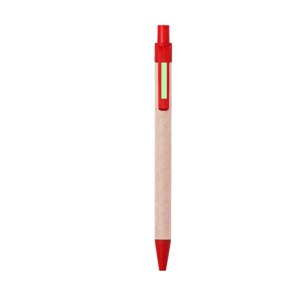 Branding diagram for Ballpoint pens of recycled cardboard, with printing mechanism Vatum – Area 5