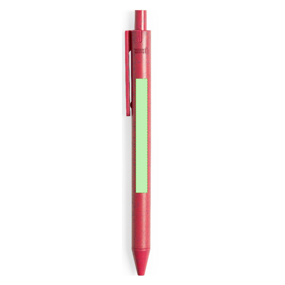 Branding diagram for Ballpoint pens of wheat straw, with printing mechanism Harry – In body side A