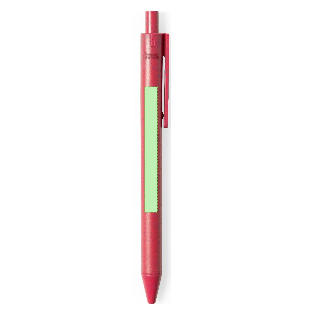 Branding diagram for Ballpoint pens of wheat straw, with printing mechanism Harry – In the body side B