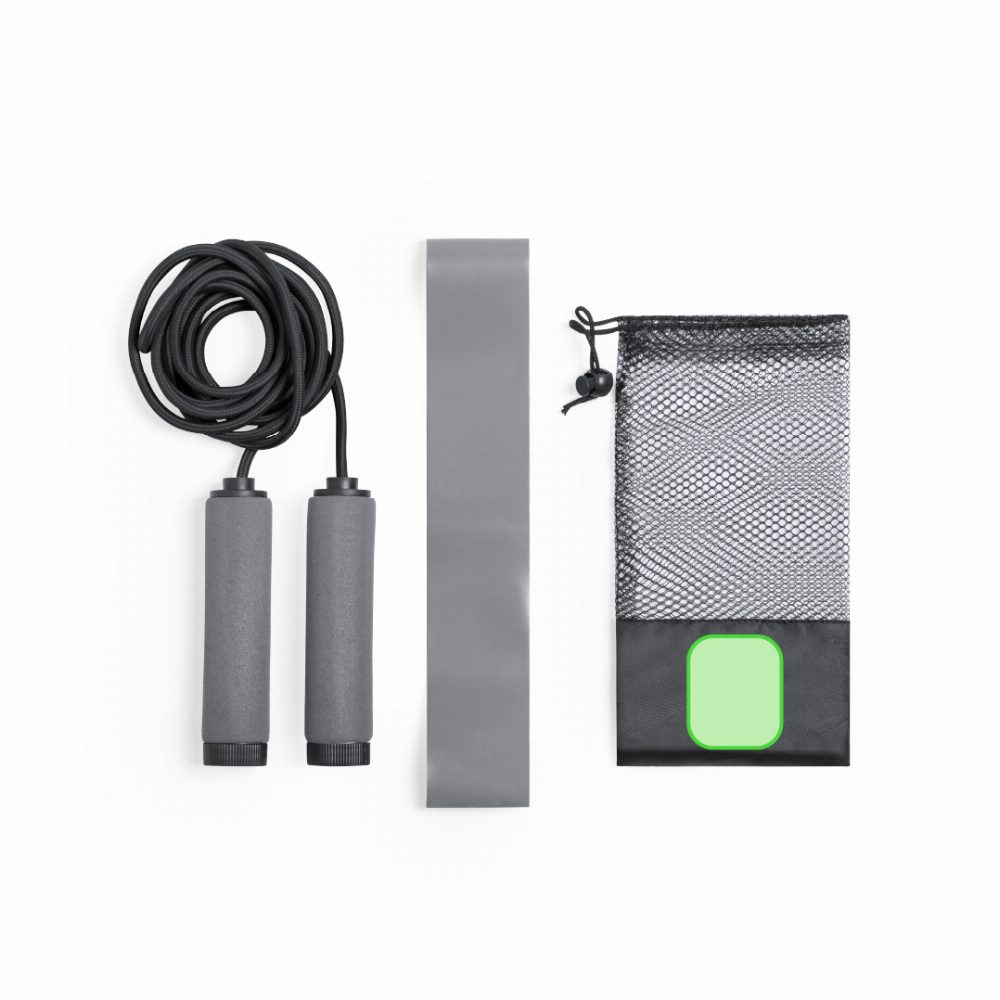 Branding diagram for Fitness set with jump rope and training bands Zhiax – Base of the sleeve