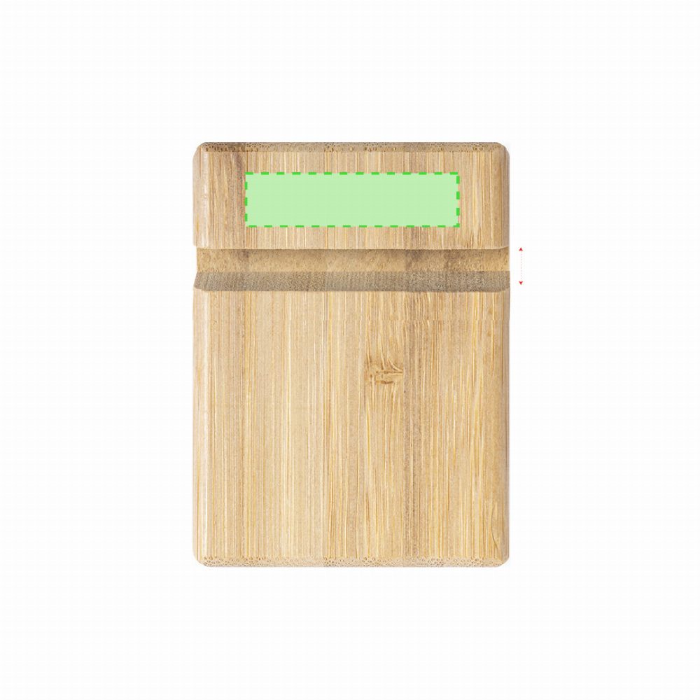 Branding diagram for Bamboo mobile phone and tablet stand Delim – Area 1
