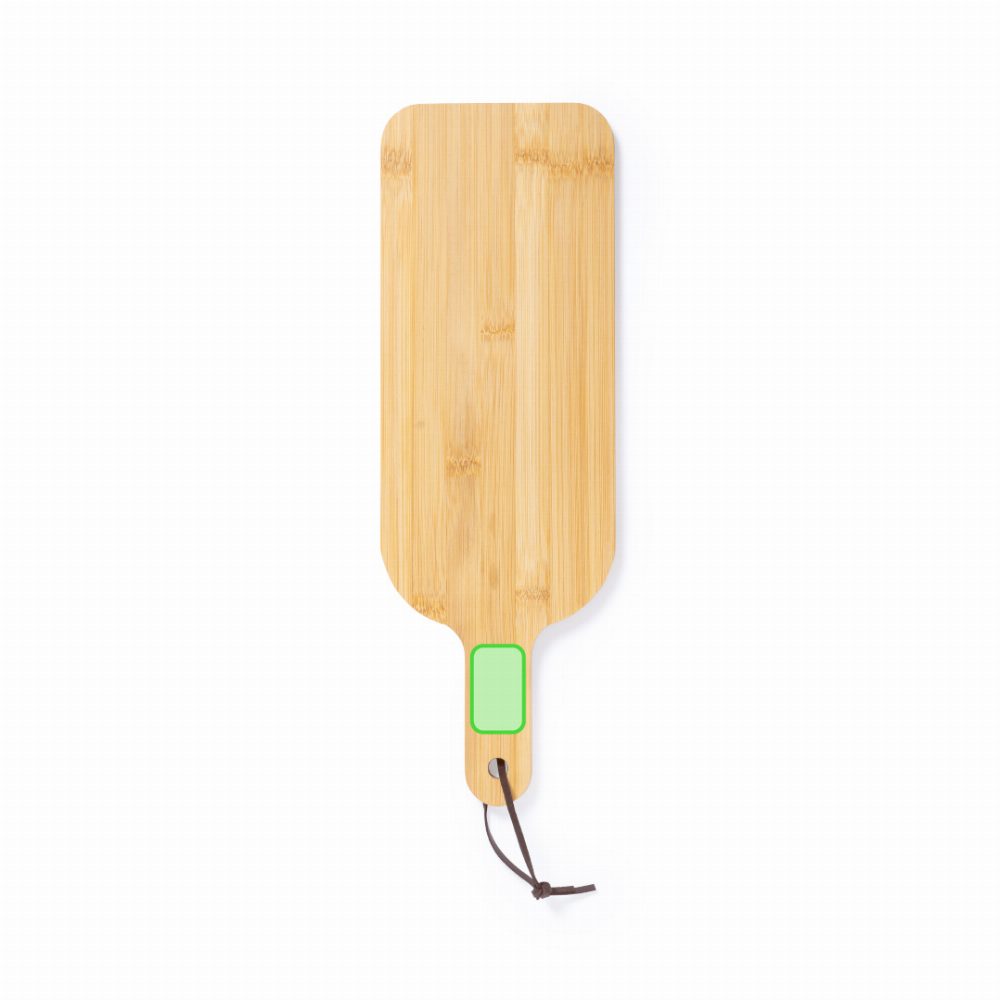 Branding diagram for Bamboo cutting board Saraby – Centered handle