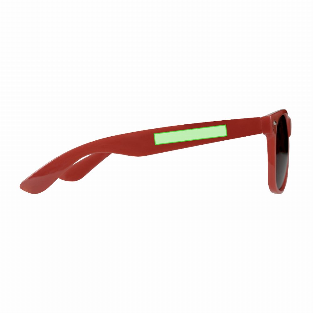 Druckskizze für Sonnenbrille aus RPET Sigma – Auf der linken Stift